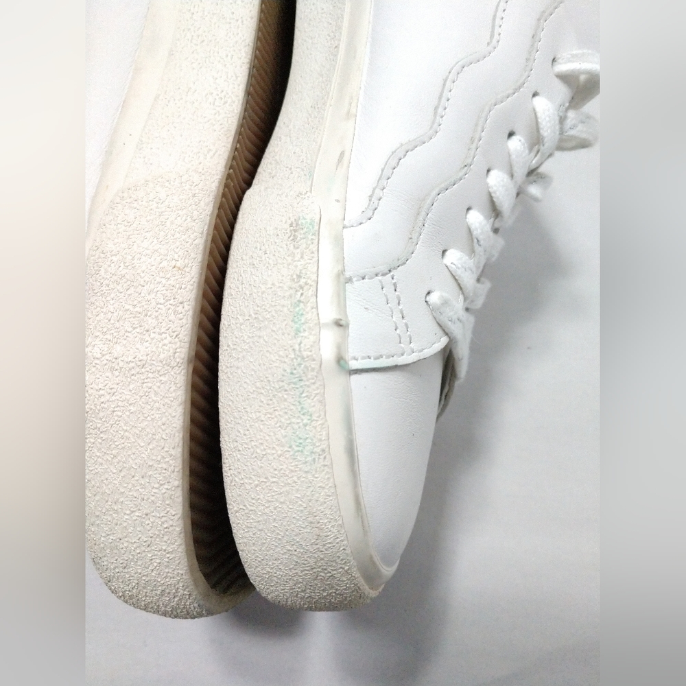 Madewell White & Silver Leather Sneakers Size 7.5 M - Picture 11 of 15
